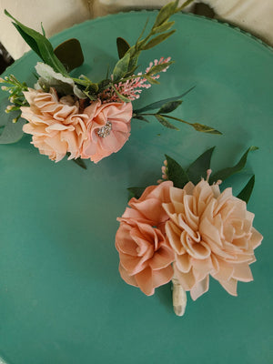Custom Prom Boutonniere and Corsage Set