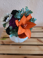 Wood Flower Succulent Pumpkin Workshop