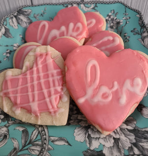 Valentine's Roses and Cookies