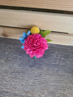 Bright Fuschia Summer Boutonniere