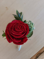 Red Rose Classic Boutonniere