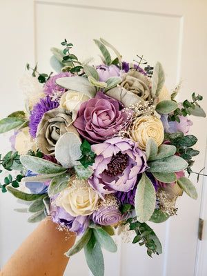 Purple Peony Spring Bouquet