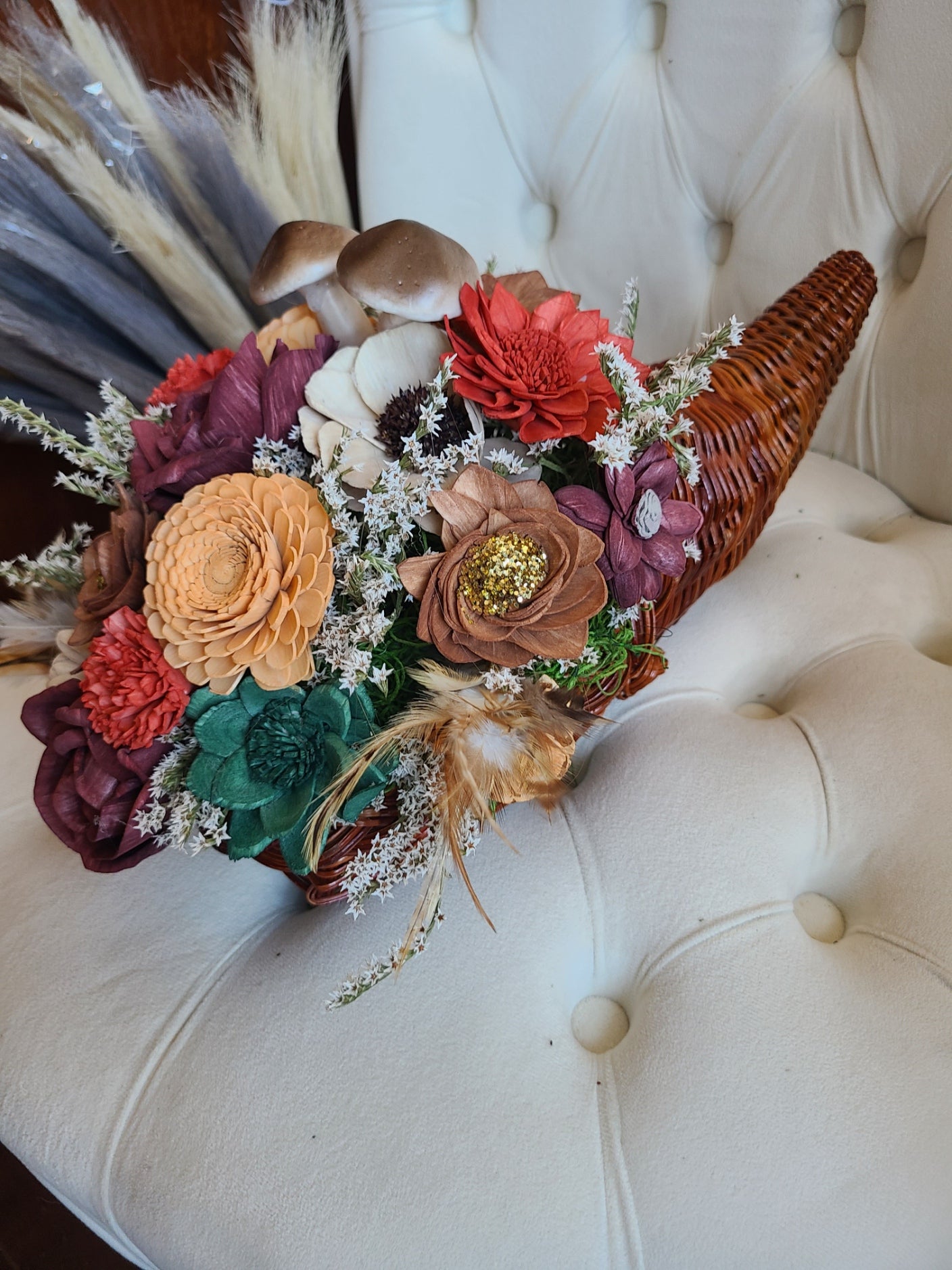 Wood Flower Cornucopia Workshop
