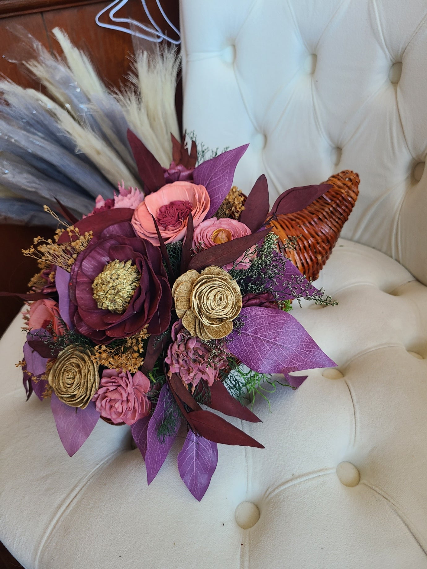 Wood Flower Cornucopia Workshop