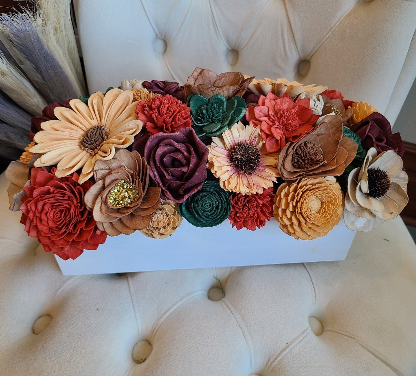 Falling Leaves Centerpiece Box