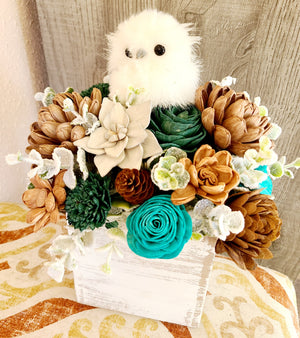 Winter Owl Centerpiece