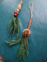 Cedar Cinnamon Stick Broom Ornament