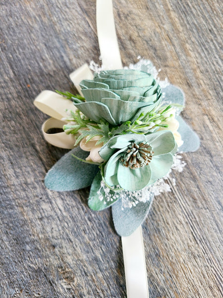 Dusty Sage Green Boutonniere and Corsage Prom Set My Dinosaur Dreams Dusty Sage Green Boutonniere and Corsage Prom Set My Dinosaur Dreams