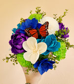 Spring Jewels Wooden Flower Centerpiece
