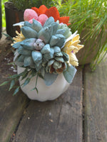 Wood Flower Succulent Pumpkin Workshop