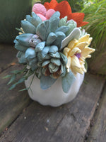 Wood Flower Succulent Pumpkin Workshop