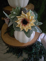 Wood Flower Succulent Pumpkin Workshop
