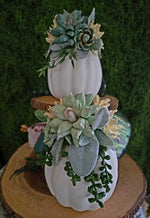 Wood Flower Succulent Pumpkin Workshop