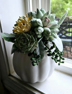 Wood Flower Succulent Pumpkin Workshop