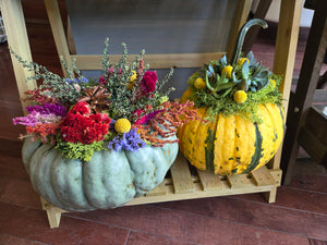 Dried Floral Pumpkin Centerpiece Workshop