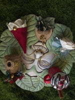 Woodland Mushroom Yule Ornament with Quartz