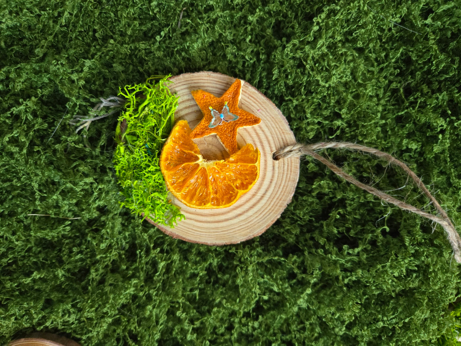 Woodland Mushroom Yule Ornament with Quartz