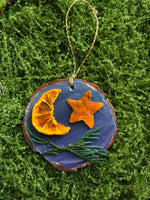 Woodland Mushroom Yule Ornament with Quartz