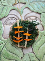 Woodland Mushroom Yule Ornament with Quartz