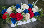 Red, White, and Blue Patriotic Centerpiece