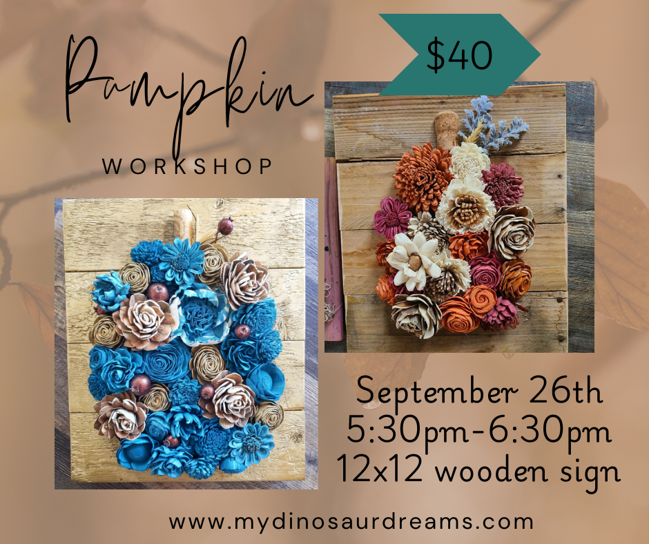 Pumpkin Flower Wall Art Workshop