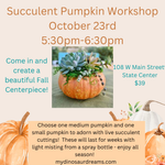 Succulent Pumpkin Workshop