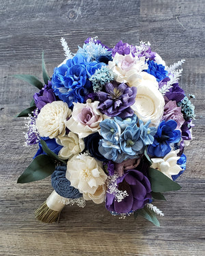 Blue and Purple Wildflower Bouquet