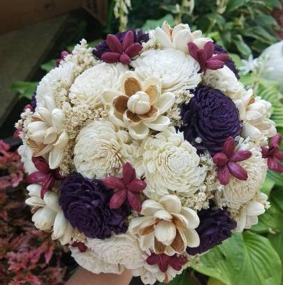Plum and Berry Woodland Bouquet