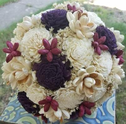 Plum and Berry Woodland Bouquet