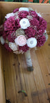 Burgundy and Gold Dahlia Bouquet