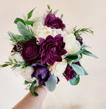 Purple plum eucalyptus bouquet