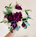 Purple plum eucalyptus bouquet