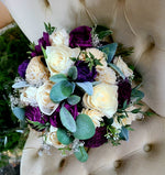 Purple plum eucalyptus bouquet