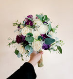 Purple plum eucalyptus bouquet