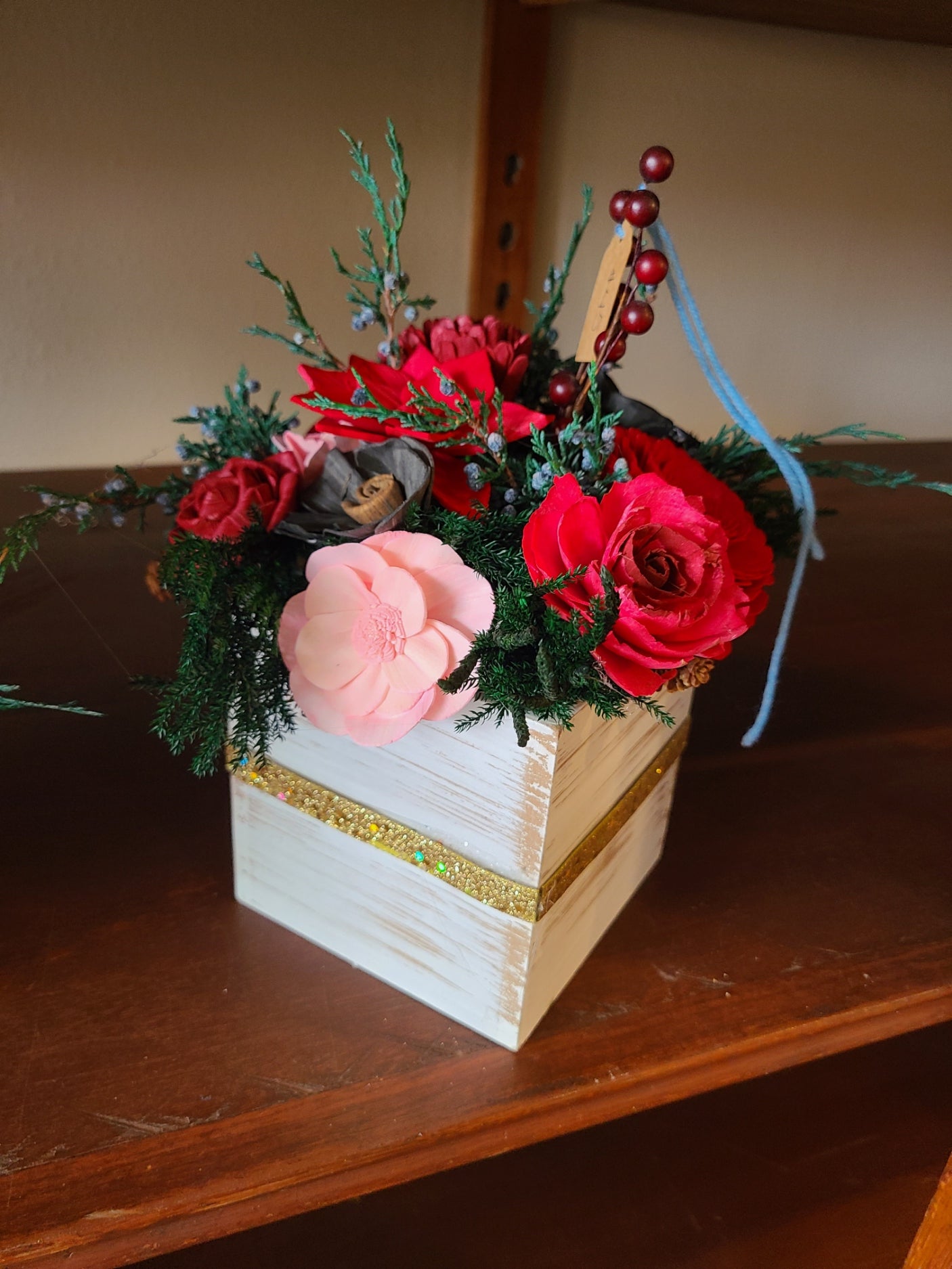 Buffalo Plaid Christmas Centerpiece