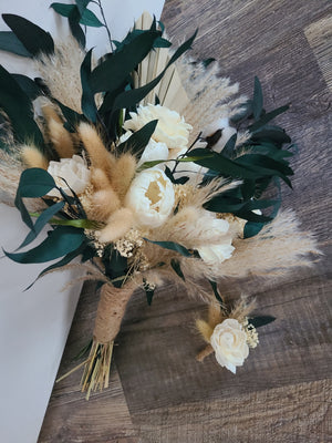 Boho Emerald Green Bouquet