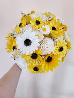 White and Yellow Sunflower Bouquet