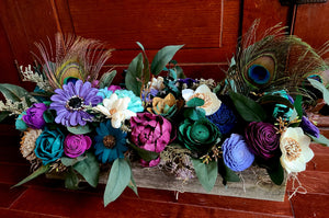 Peacock Floral Centerpiece