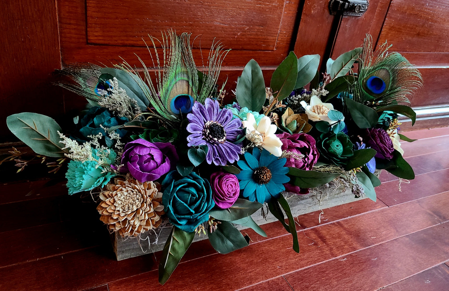 Peacock Floral Centerpiece