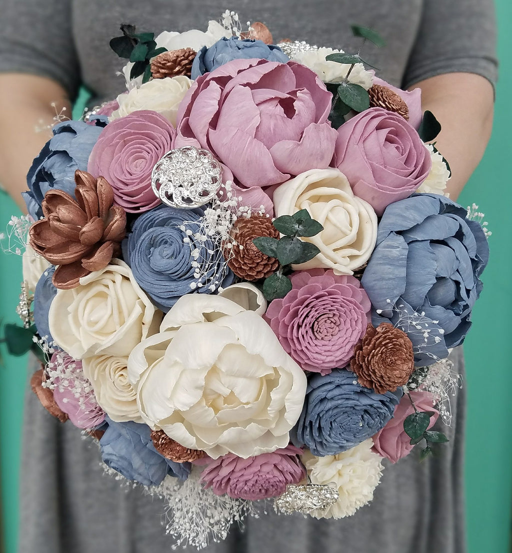 Lavender and Dusty Blue Bouquet