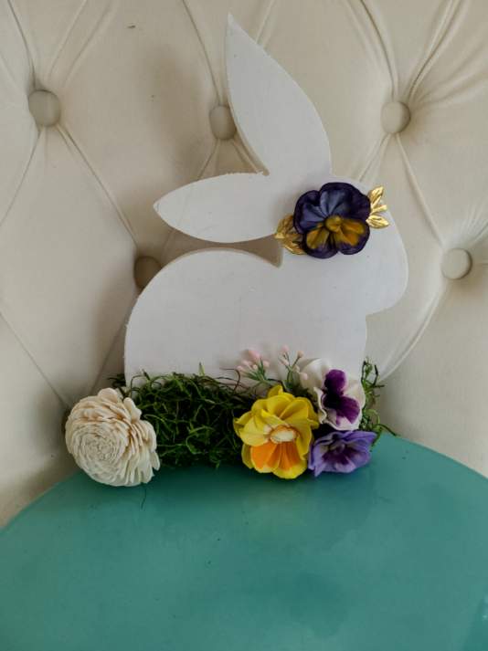 Spring Bunny Wooden Cut Out