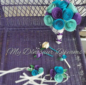 Paper Rose Corsage