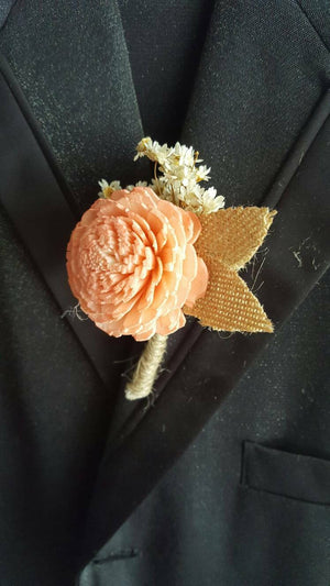 Jasmine and Lace Boutonniere