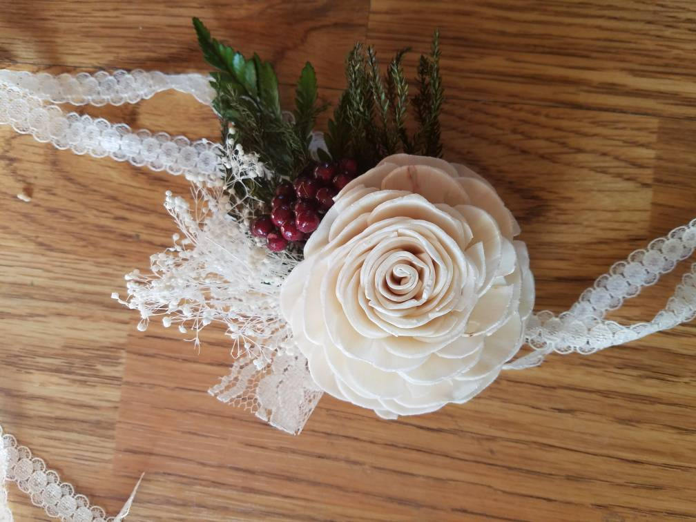 Winterberry Corsage