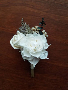 Dahlia and Rose Boutonniere