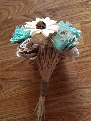 Wooden Flower Diffuser Gift Set