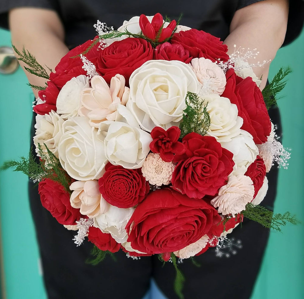 Red Rose and Blush Bouquet