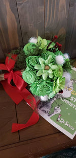 Green Green Green Christmas Bouquet