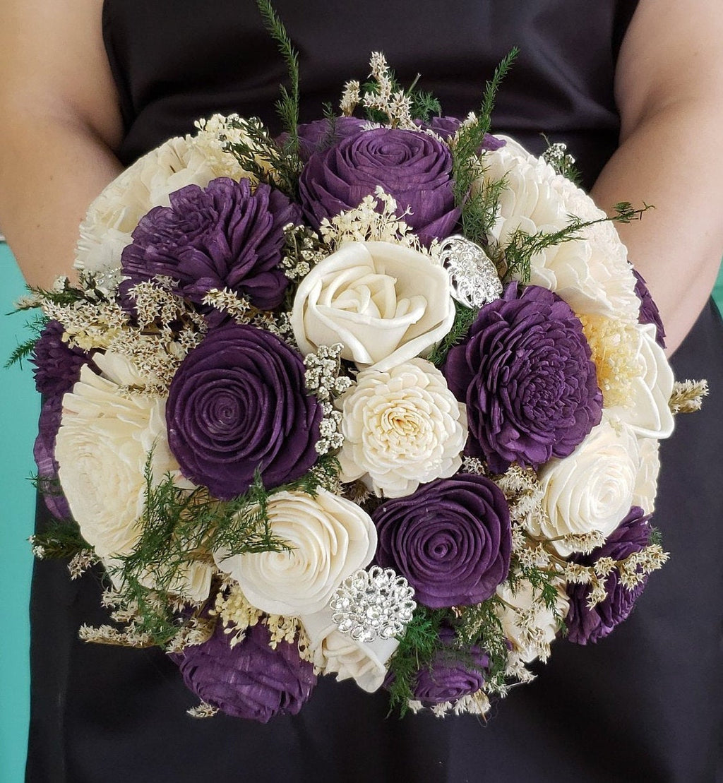 Dark Plum Purple Bouquet