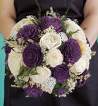 Dark Plum Purple Bouquet